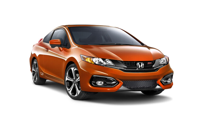 Orange Honda Civic Si