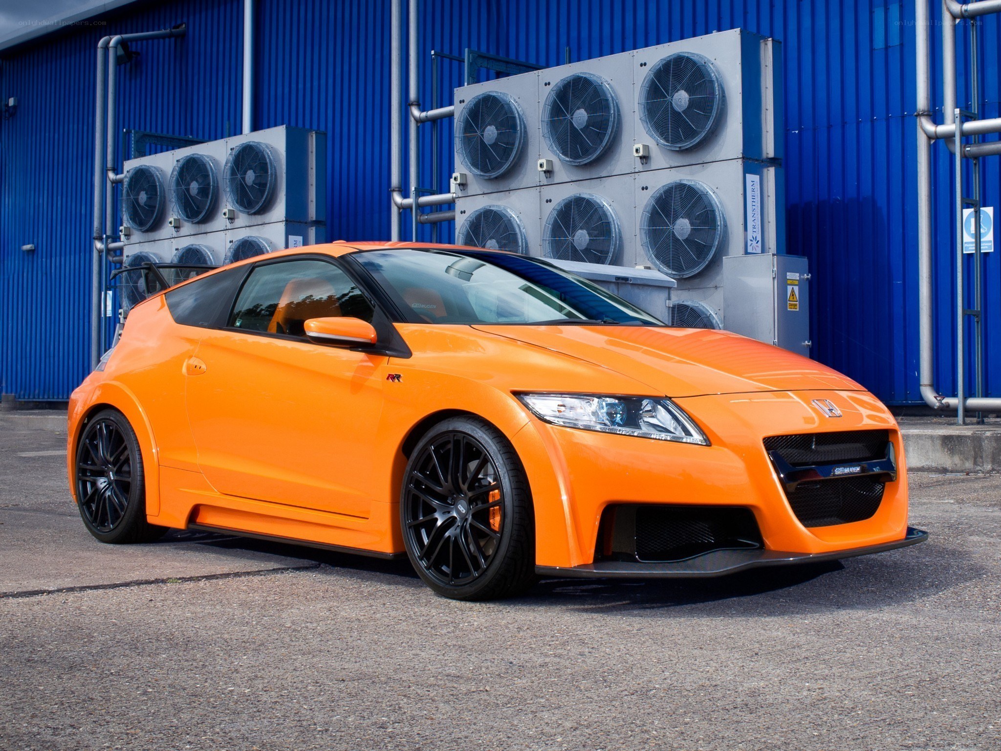 Orange Honda CR-Z car