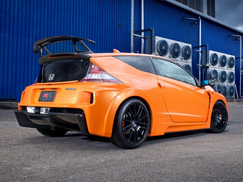 Orange Honda CR-Z — Dramatic, Photograph, Car