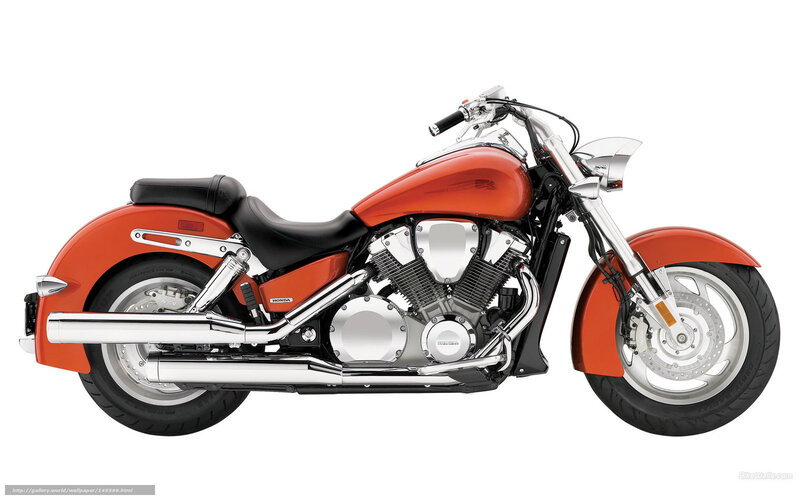 Orange Honda Cruiser Motorcycle