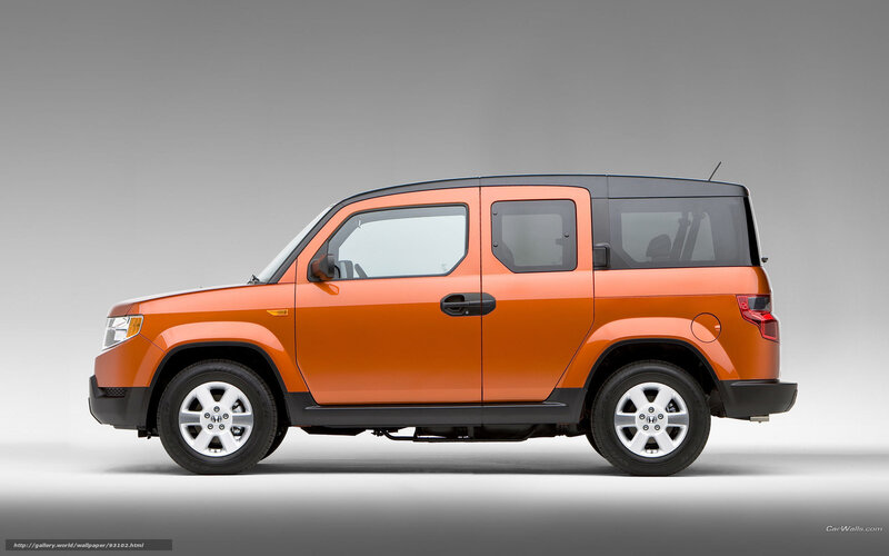 Orange Honda Element — Neutral, Photograph