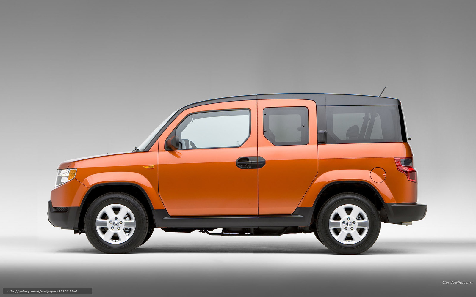 orange honda element suv
