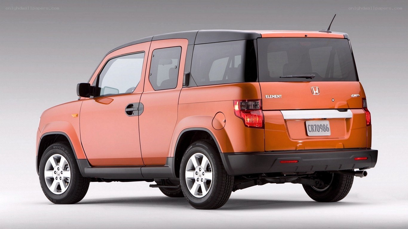 Orange Honda Element SUV
