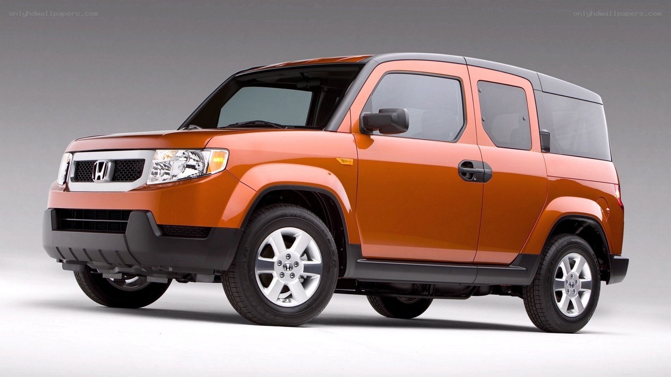 orange honda element suv
