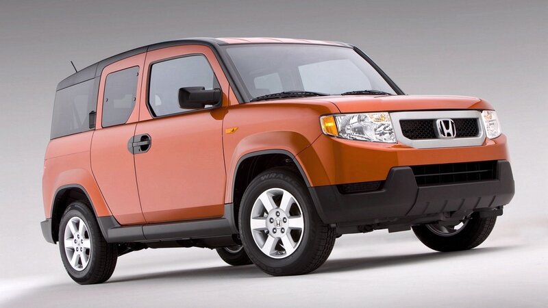 orange honda element suv