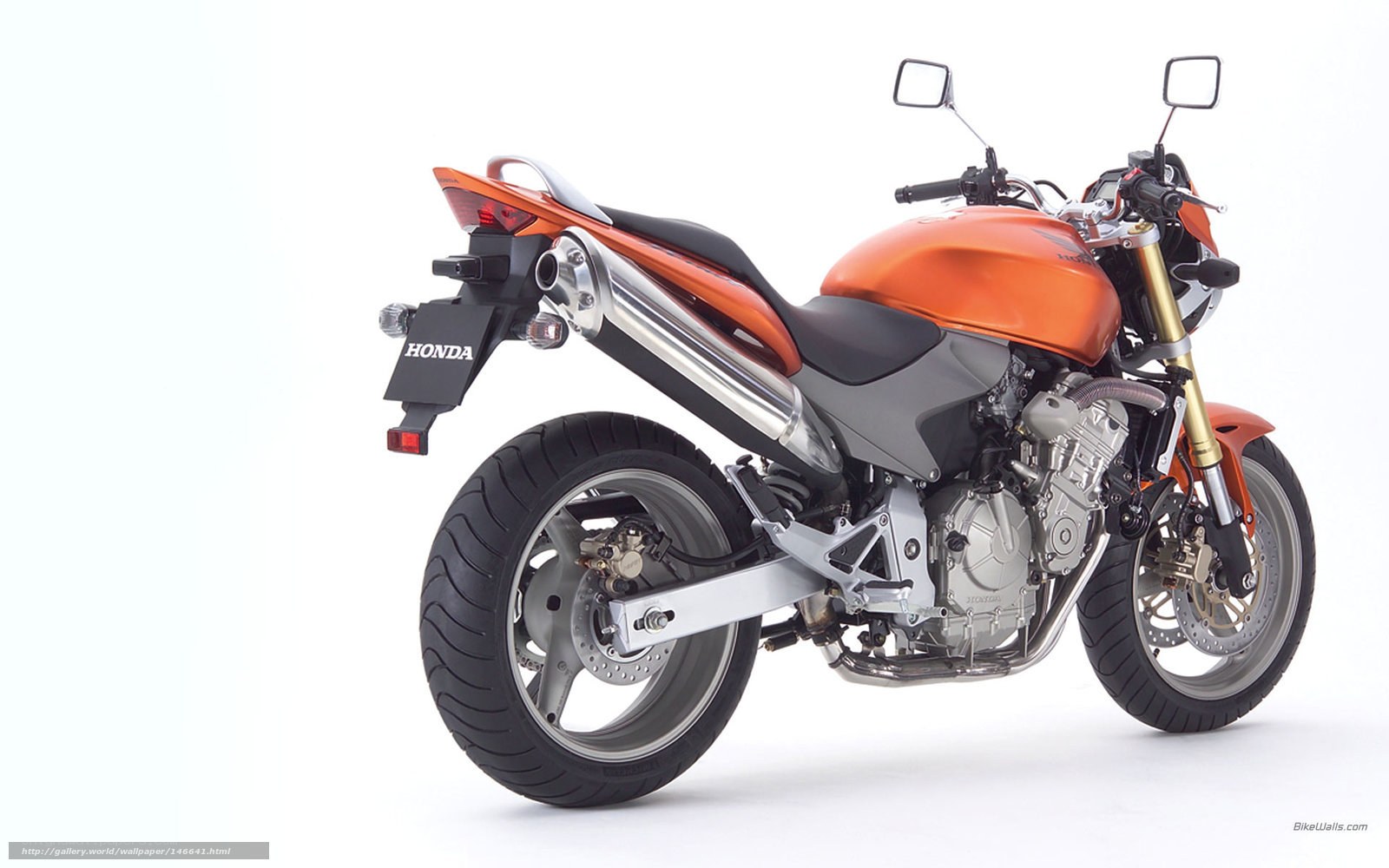 Orange Honda motorcycle