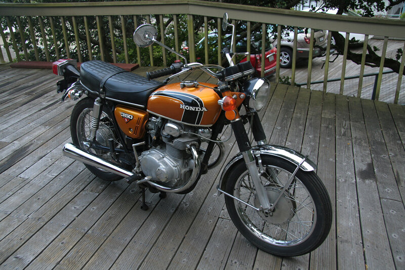 Orange Honda Motorcycle — Calm