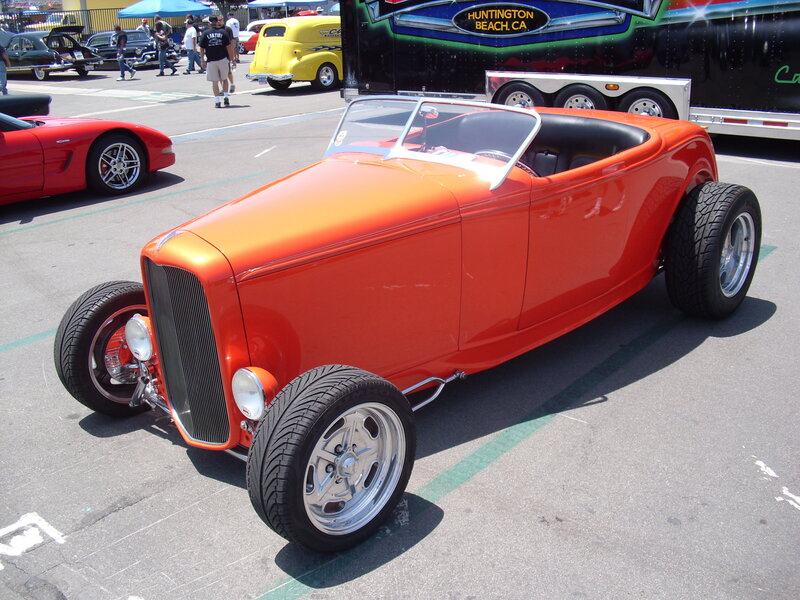 Orange Hot Rod Car — Bright