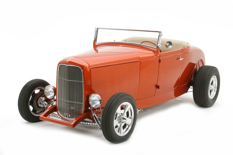 Orange Hot Rod Car — Clean