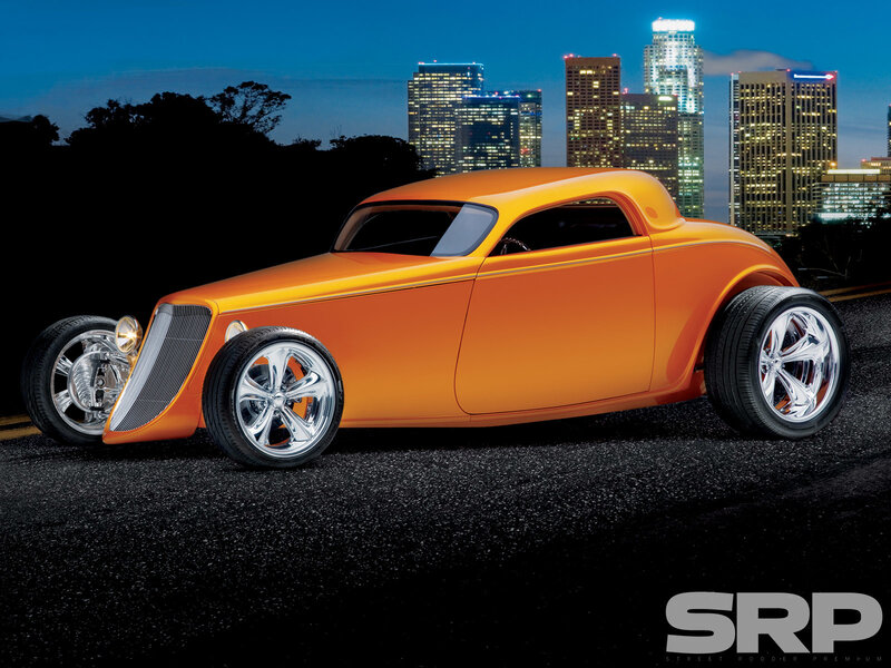 Orange Hot Rod Car — Dramatic