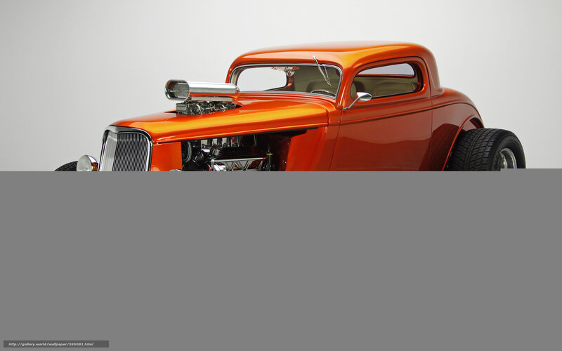 Orange Hot Rod Car — Neutral