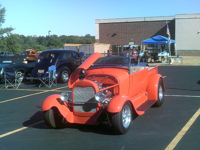 Orange Hot Rod Car — Outdoor