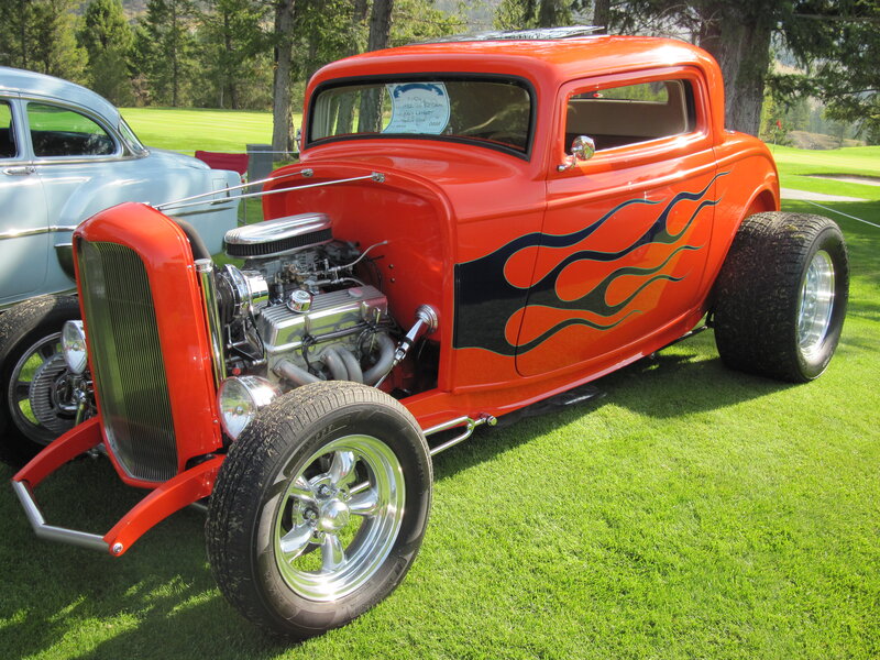 Orange Hot Rod Car — Red, Showcase