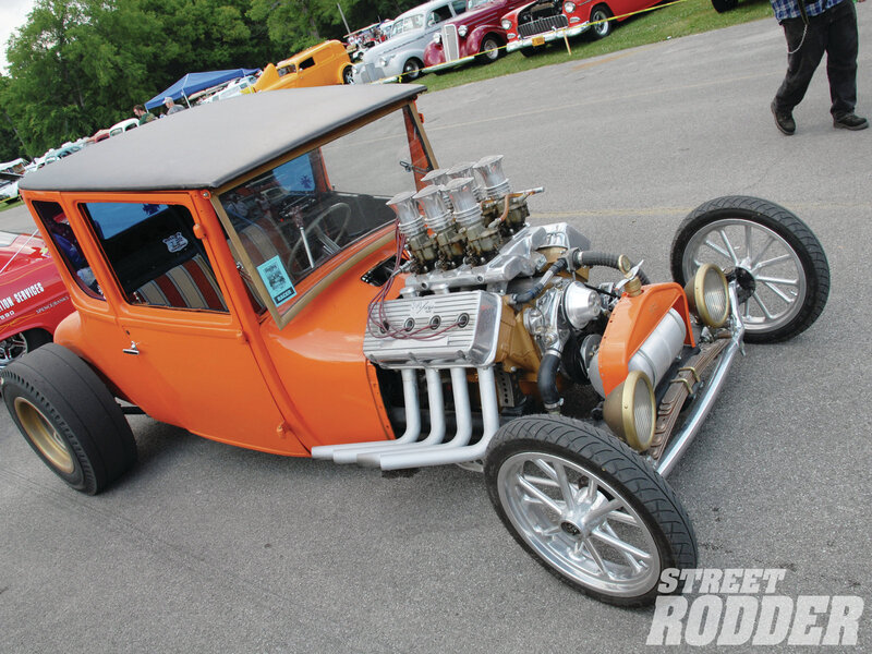 Orange Hot Rod Car — Showcase, Afternoon