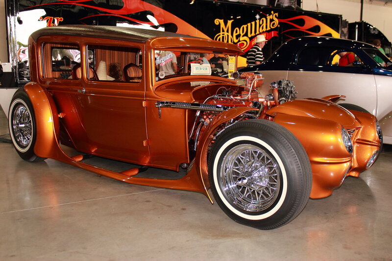 Orange Hot Rod Car — Showcase, Photograph