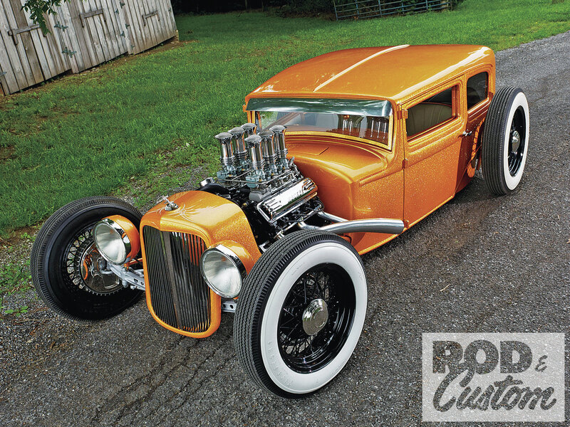 Orange Hot Rod Car — Showcase
