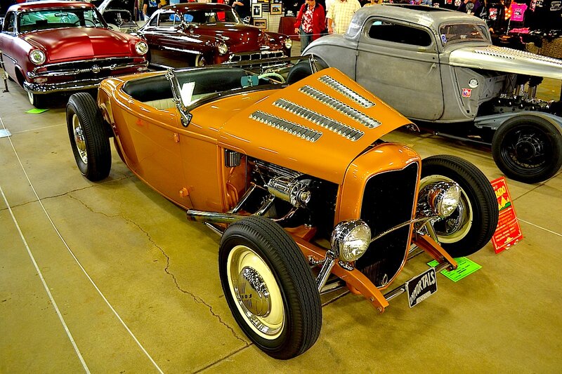 Orange Hot Rod Car — Showroom