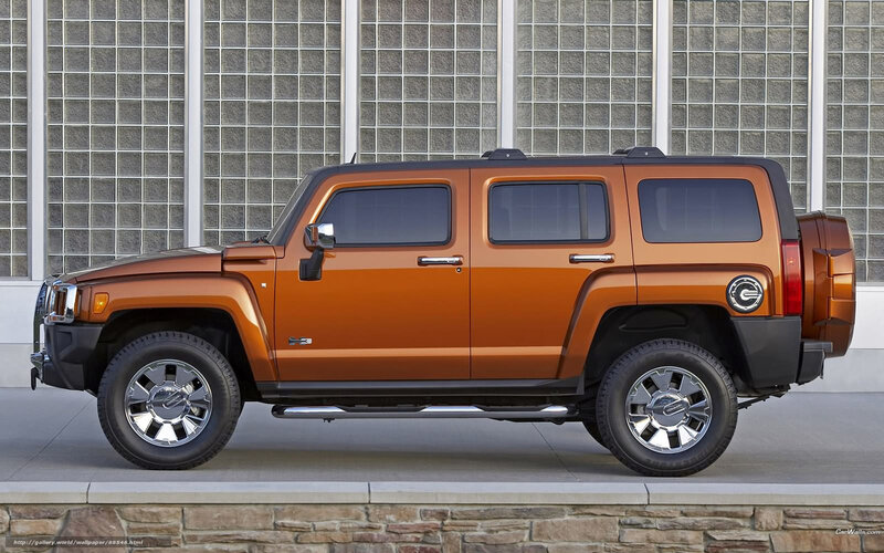 Orange Hummer H3 Suv — Neutral, Photograph