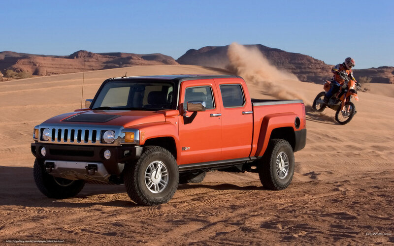 Orange Hummer H3t