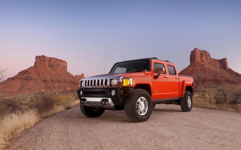 Orange Hummer Pickup — Serene