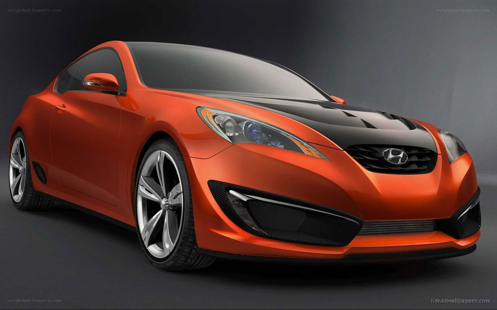 Orange Hyundai Concept Car