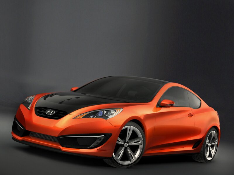 Orange Hyundai Concept Car — Dramatic