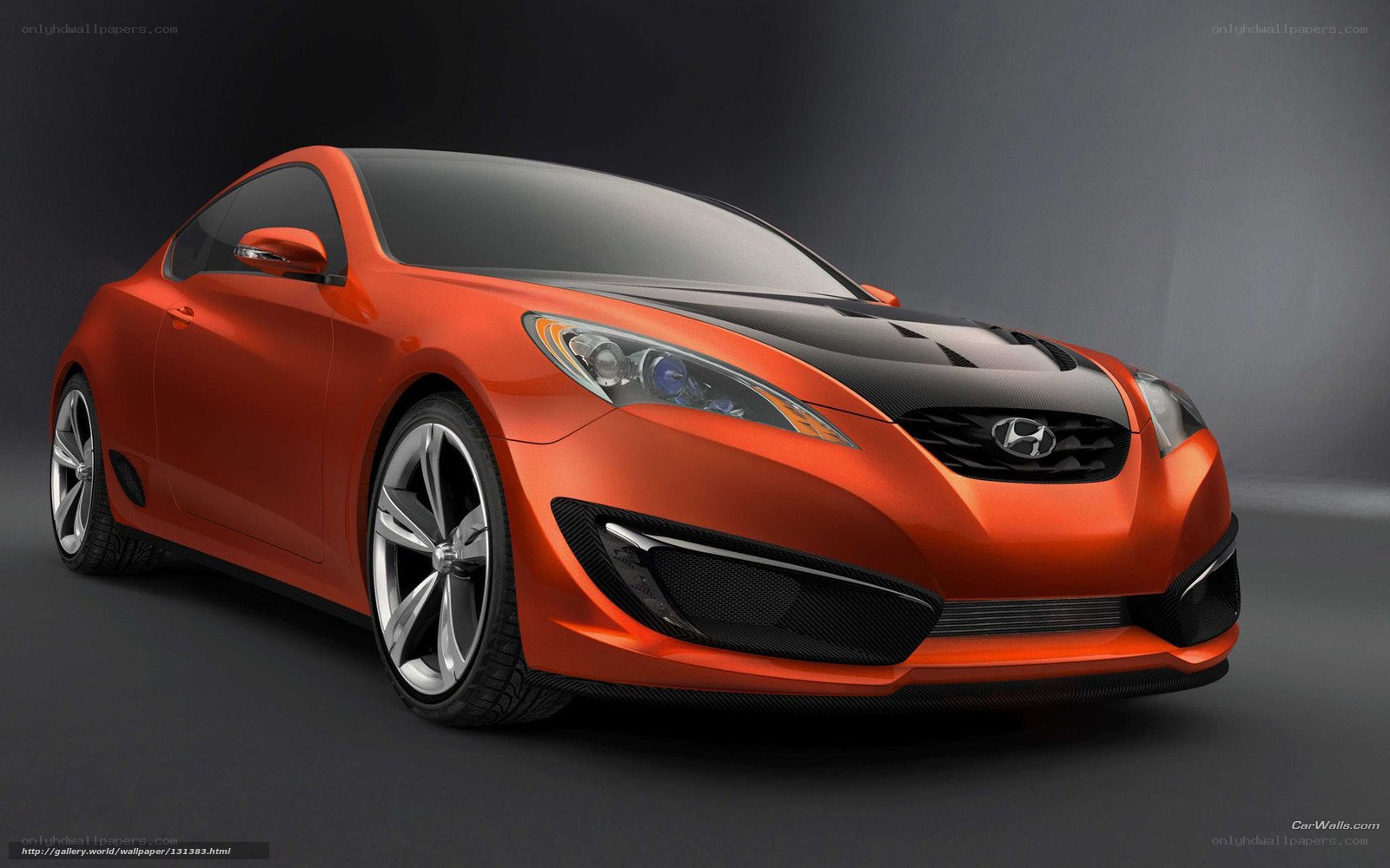 Orange Hyundai Concept Car