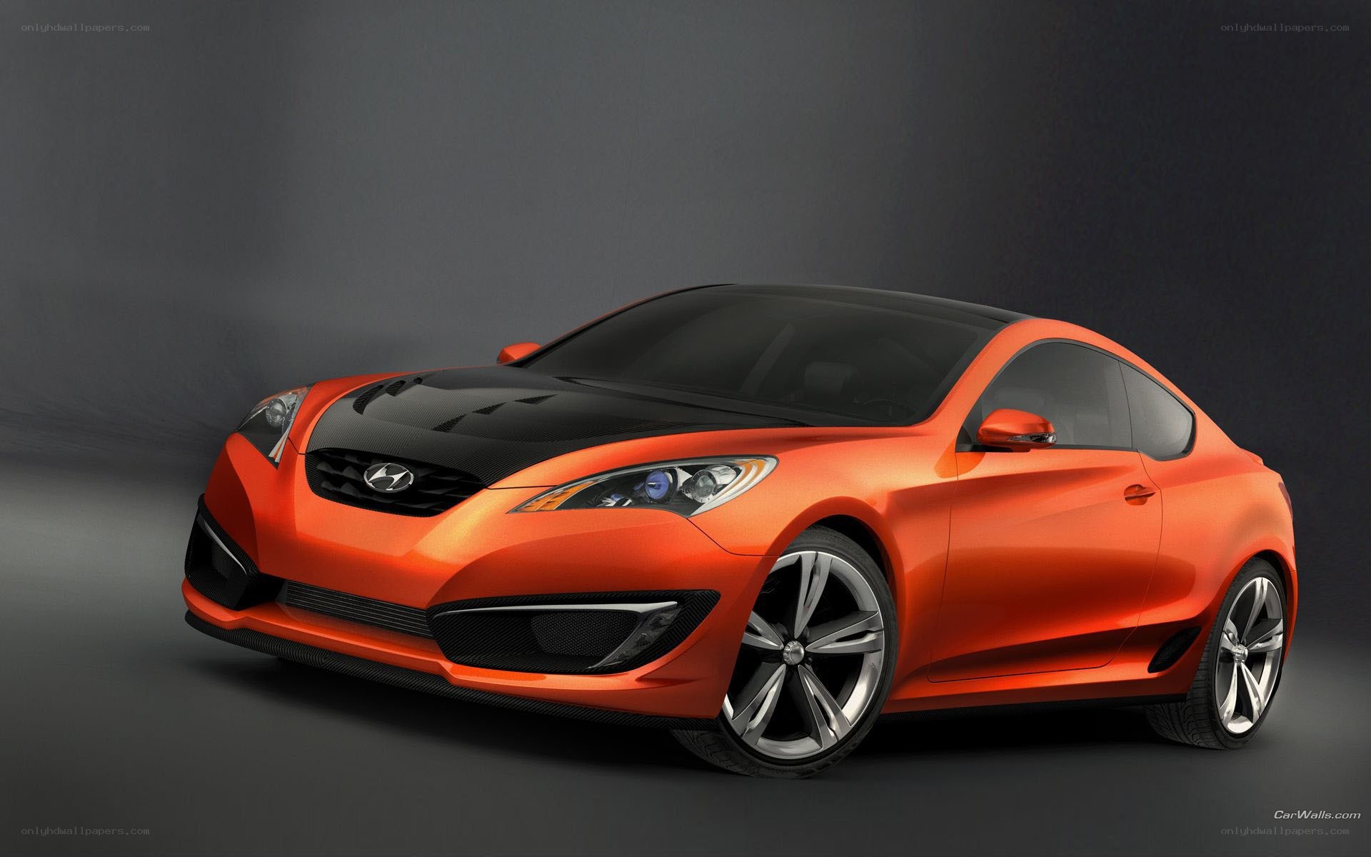 Orange Hyundai Coupe Concept