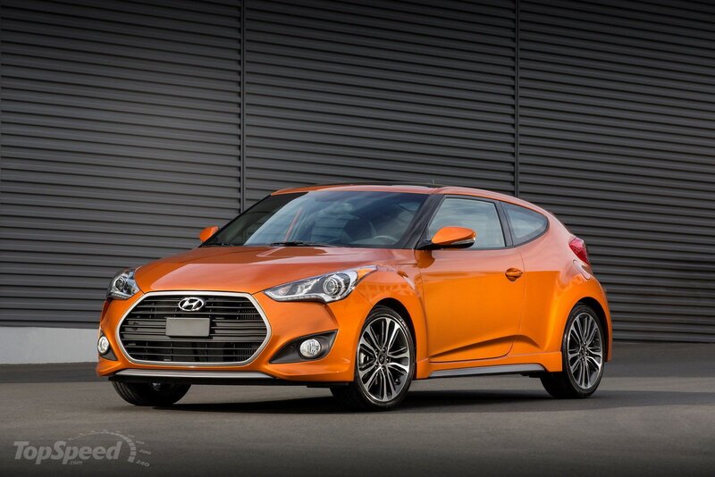 Orange Hyundai Veloster — Dramatic