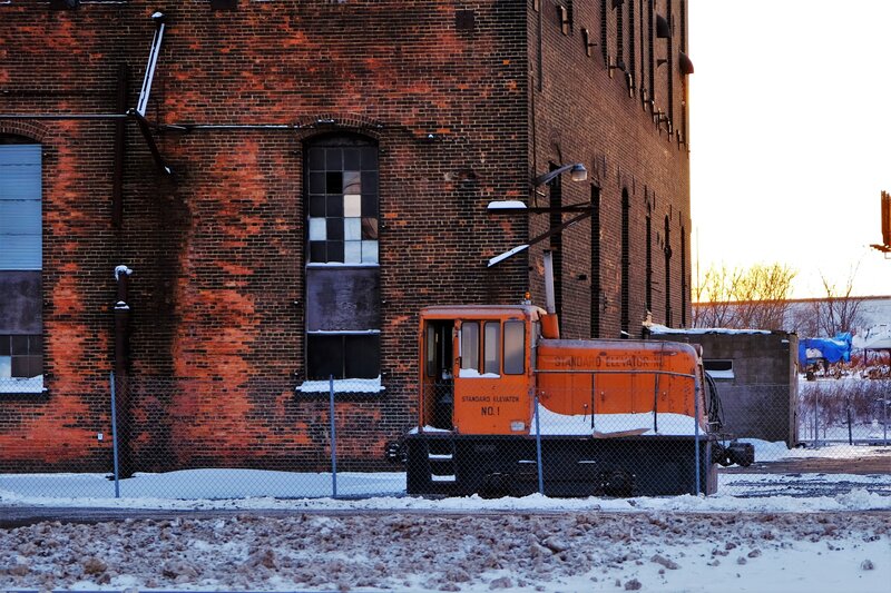 Orange Industrial Train