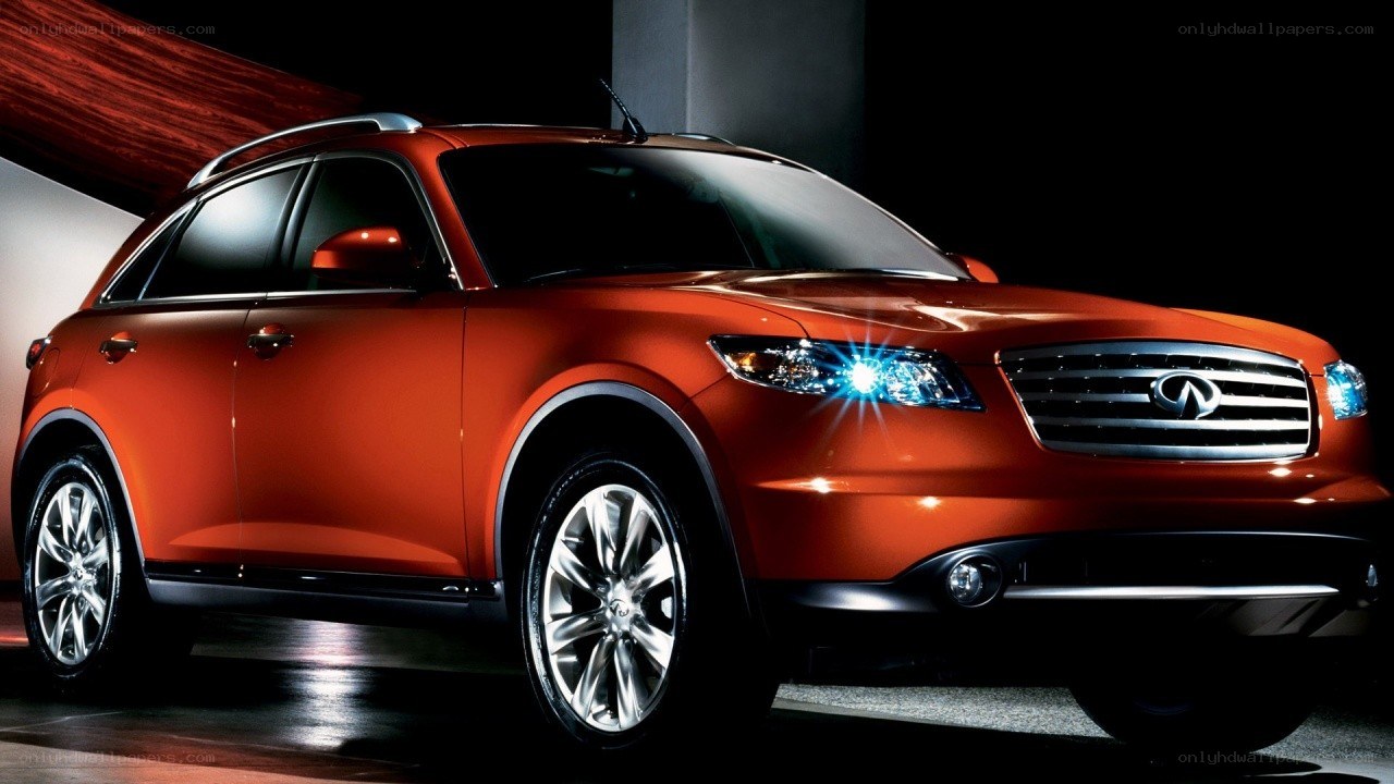 Orange Infiniti FX SUV