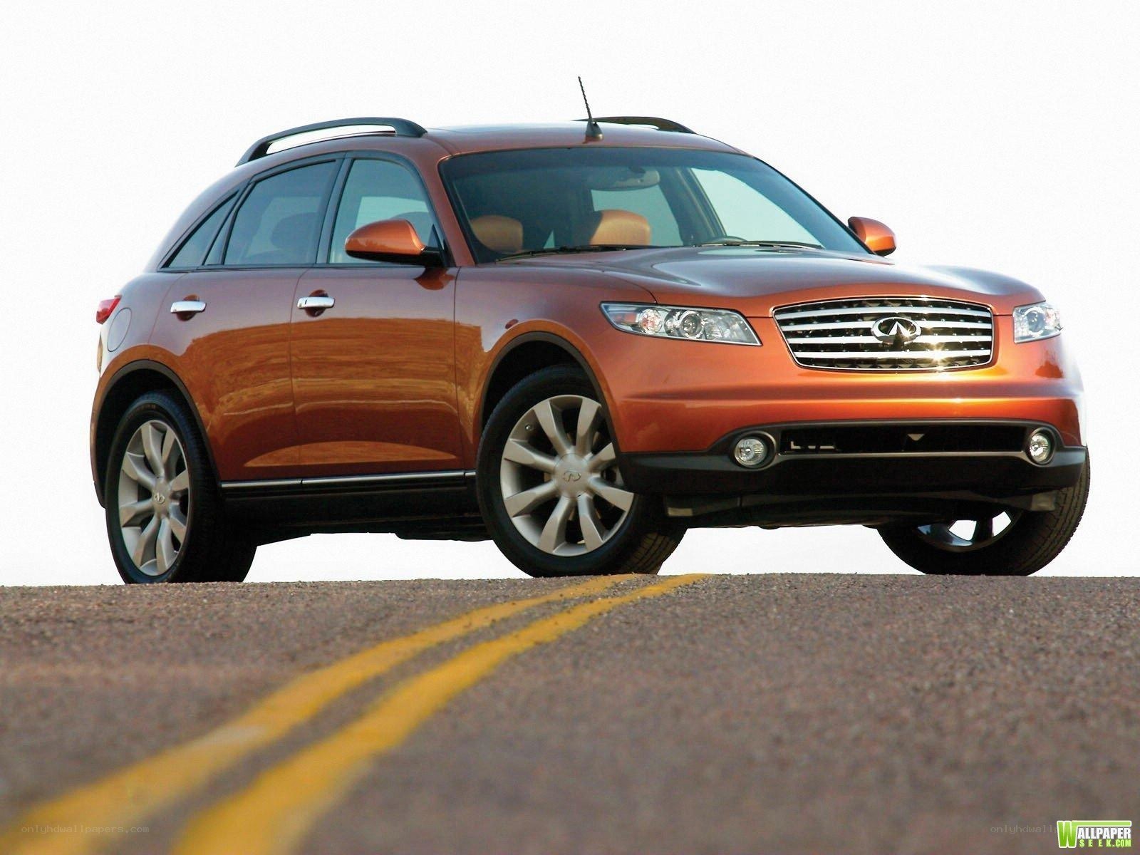 orange infiniti fx suv