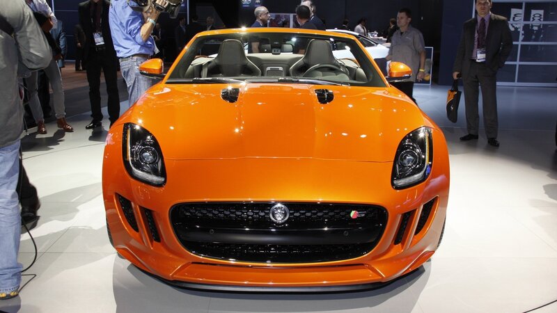 Orange Jaguar Convertible — Showroom