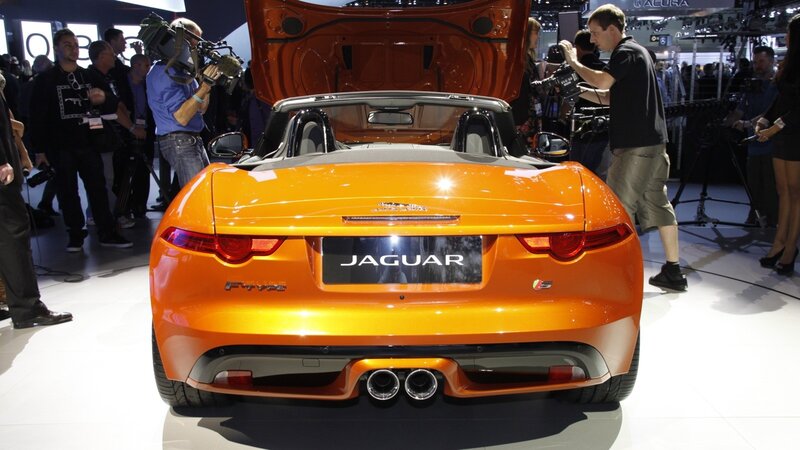 Orange Jaguar F-type — Busy