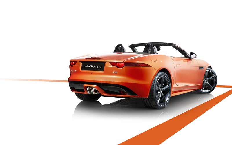 Orange Jaguar F-type — Clean, Modern