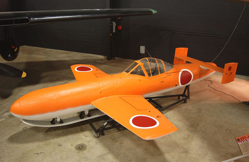 Orange Japanese jet aircraft