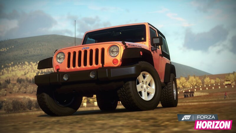 Orange Jeep in Forza Horizon