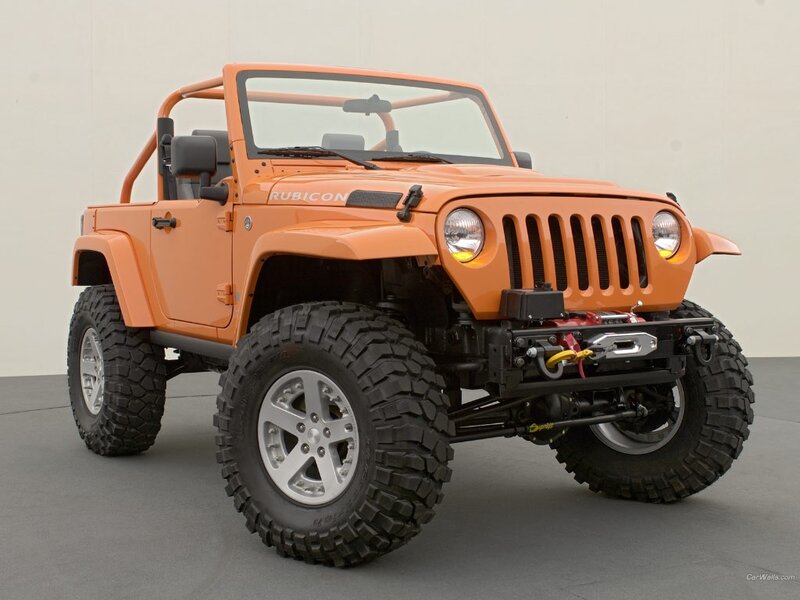Orange Jeep Rubicon Concept
