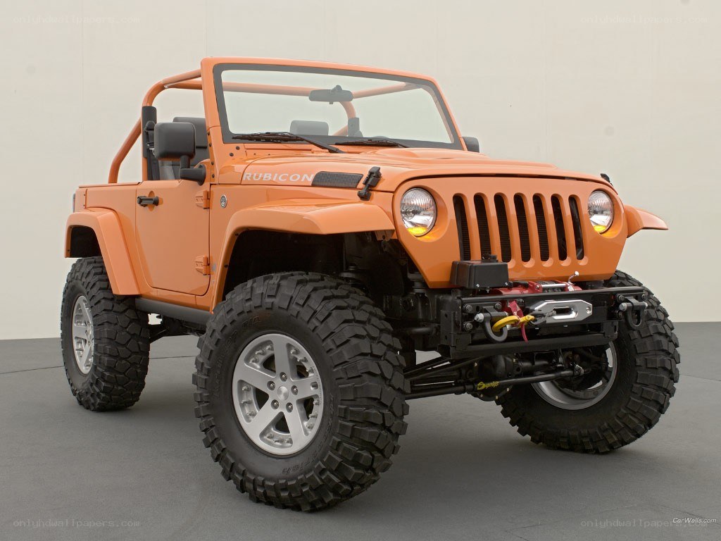 Orange Jeep Rubicon Concept