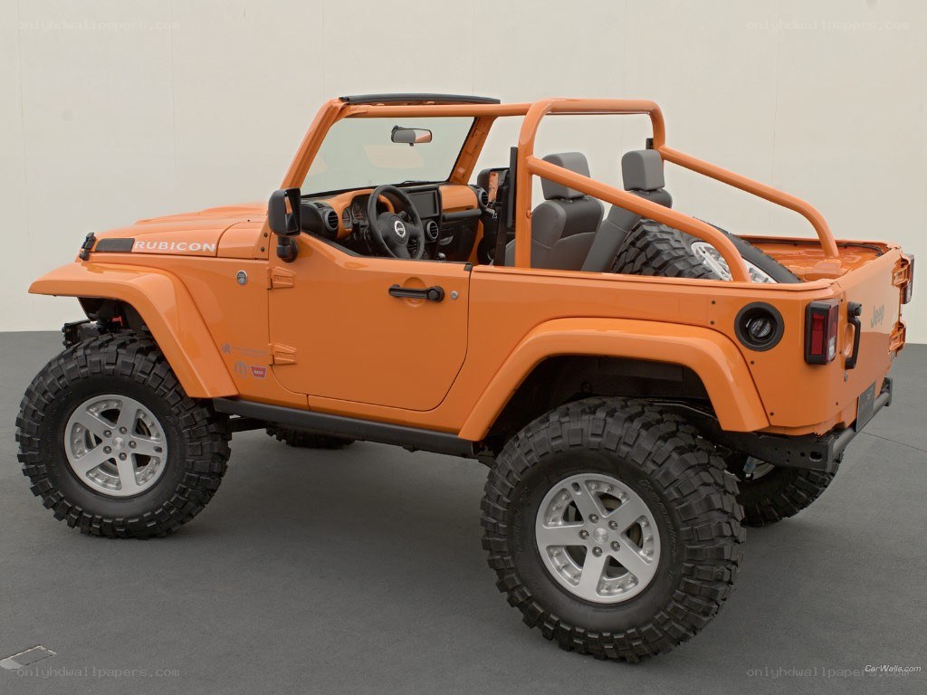 Orange Jeep Rubicon Concept