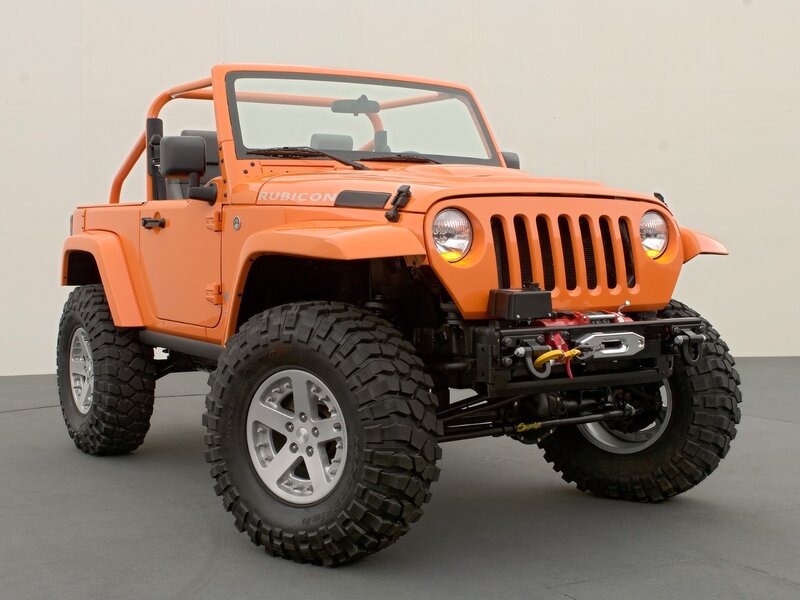 Orange Jeep Rubicon Concept