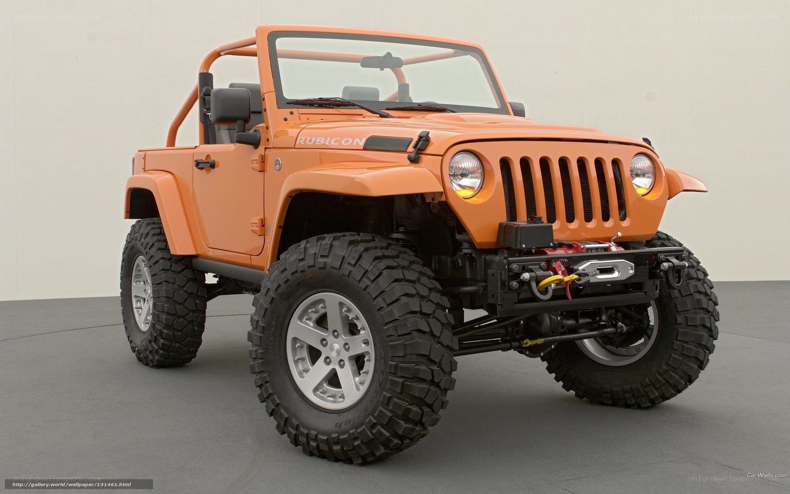 Orange Jeep Rubicon Concept