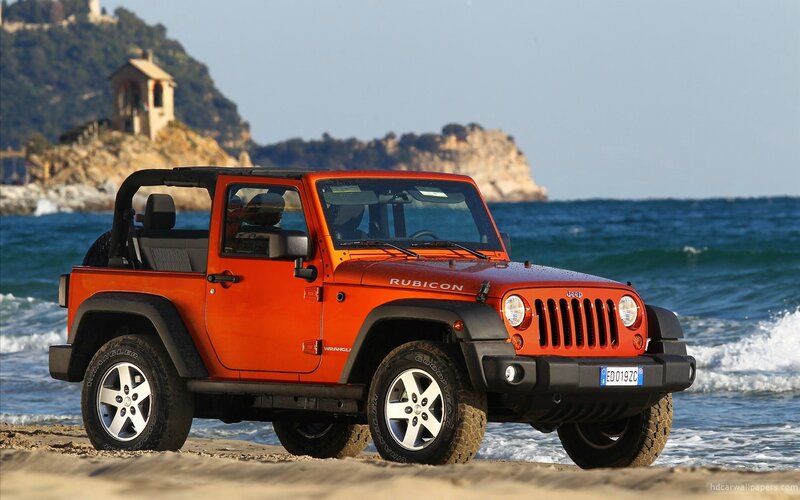 Orange Jeep Wrangler — Serene