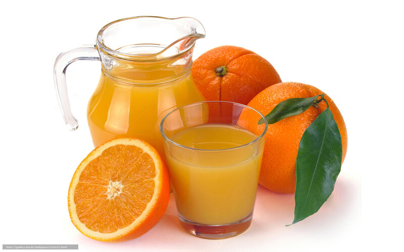 Orange Juice and Oranges — Fresh, Photograph, Pitcher