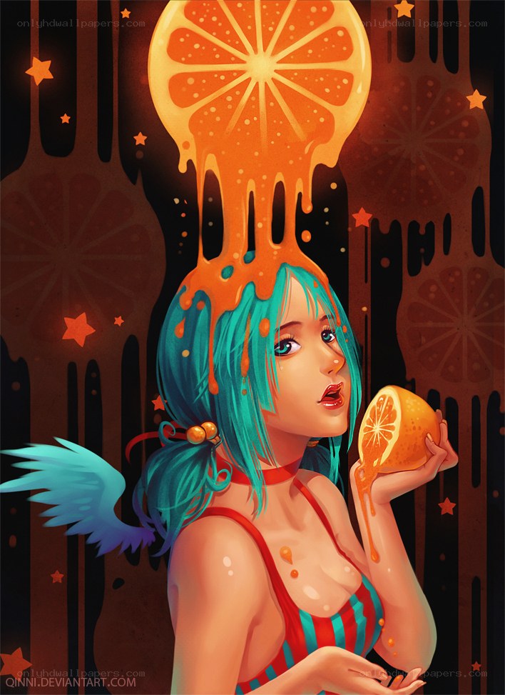 orange juice girl