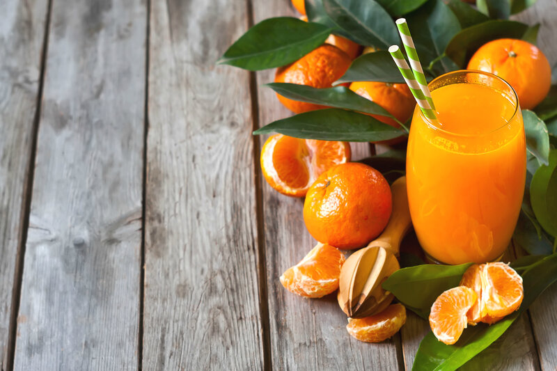 Orange Juice in Glass — Fresh