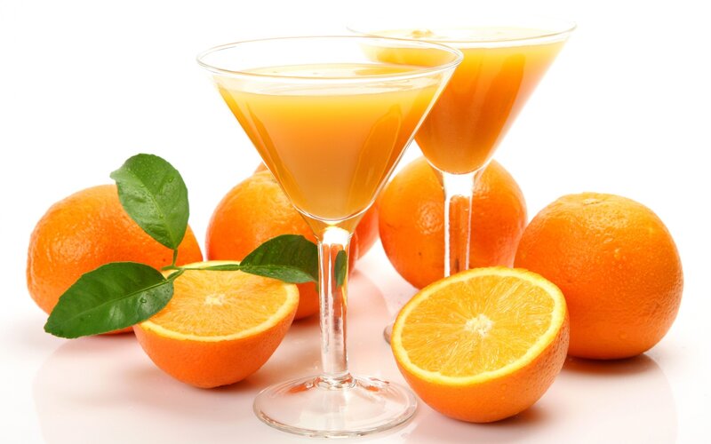 Orange Juice in Glasses