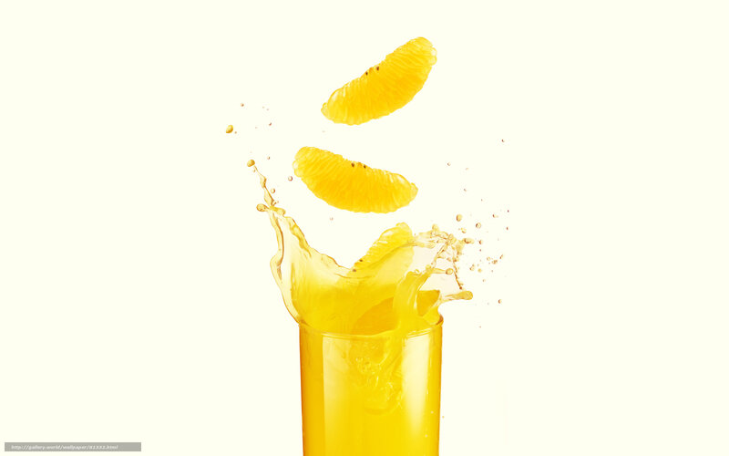 orange juice splash