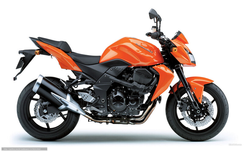 orange kawasaki motorcycle