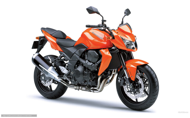 Orange Kawasaki Motorcycle — Neutral